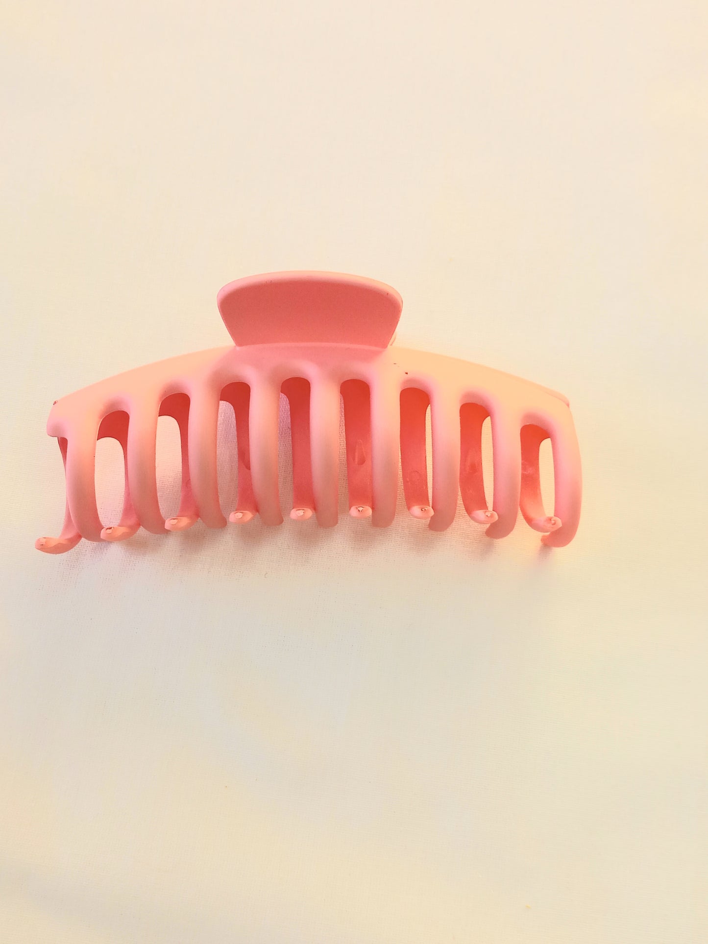 Salmon Pink Claw Clip