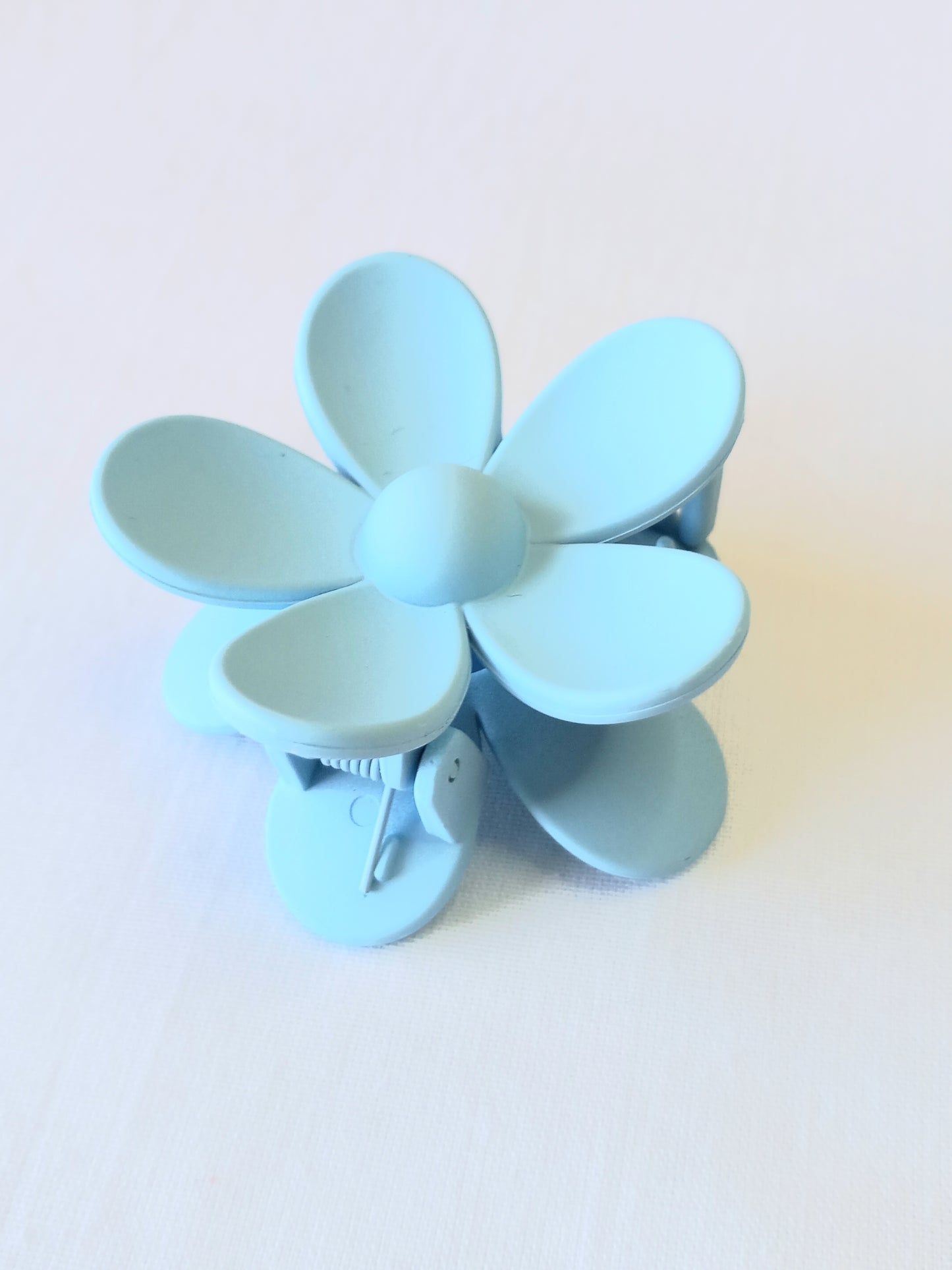 Mini Light Blue Flower Claw Clip