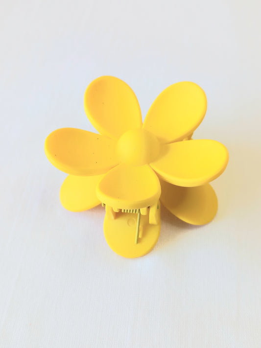 Mini Yellow Flower Claw Clip