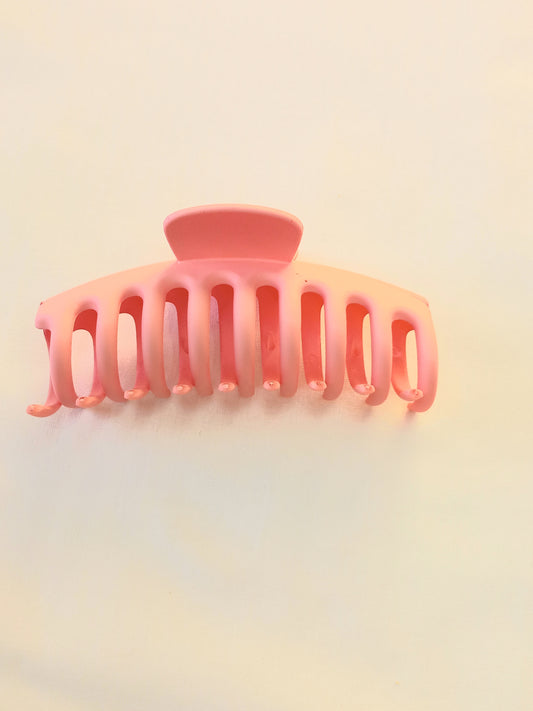 Salmon Pink Claw Clip